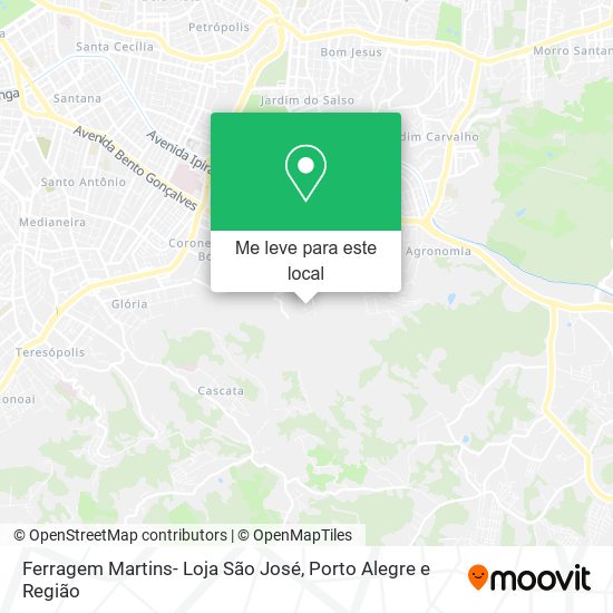 Ferragem Martins- Loja São José mapa