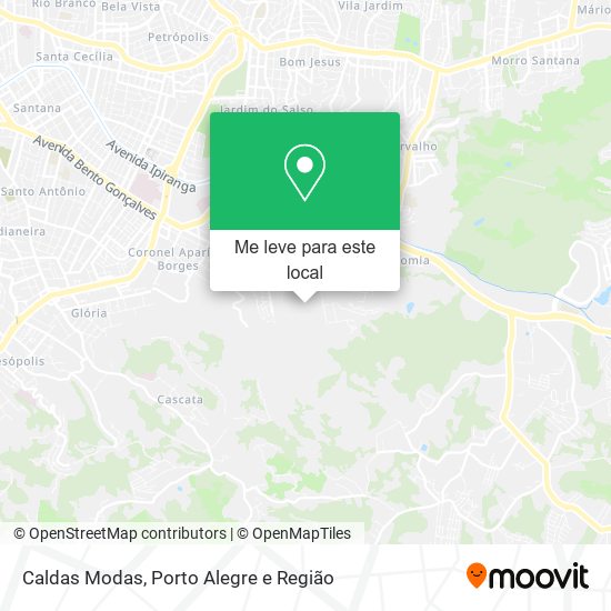 Caldas Modas mapa