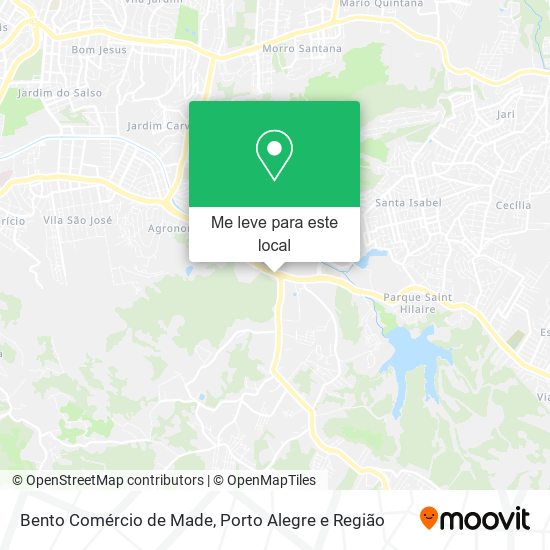 Bento Comércio de Made mapa