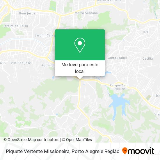Piquete Vertente Missioneira mapa