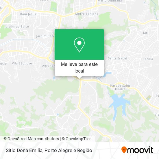 Sítio Dona Emilia mapa
