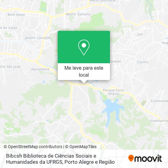 Bibcsh Biblioteca de Ciências Sociais e Humanidades da UFRGS mapa