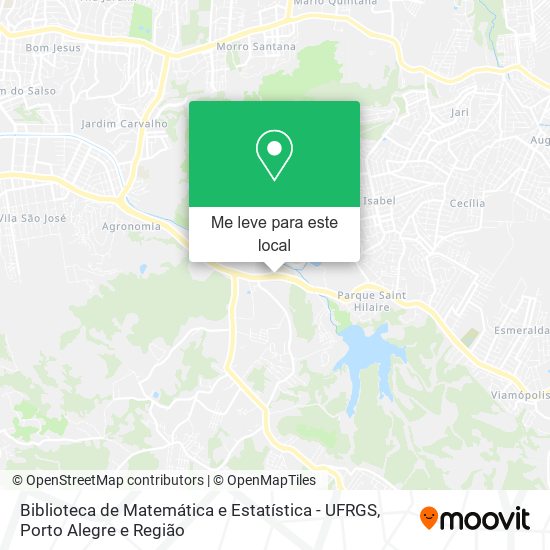 Biblioteca de Matemática e Estatística - UFRGS mapa