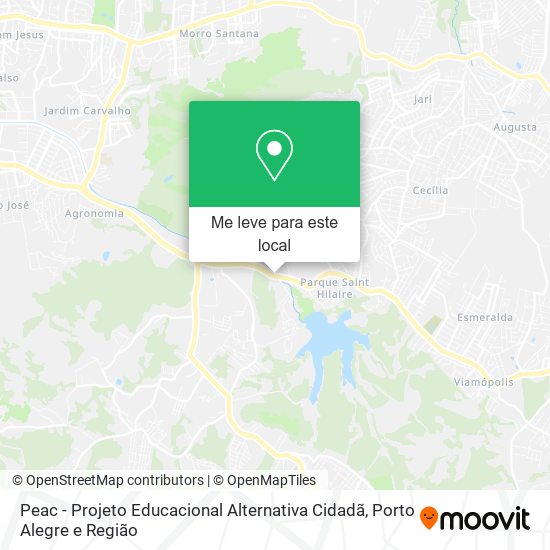 Peac - Projeto Educacional Alternativa Cidadã mapa