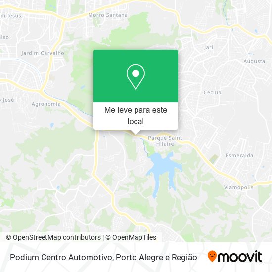Podium Centro Automotivo mapa