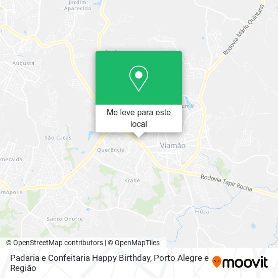 Padaria e Confeitaria Happy Birthday mapa