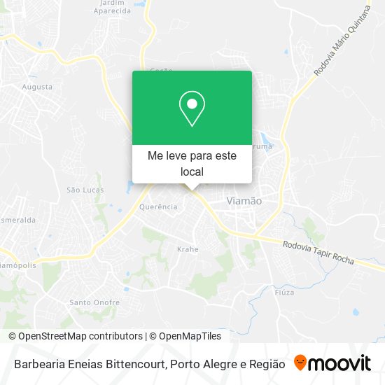 Barbearia Eneias Bittencourt mapa