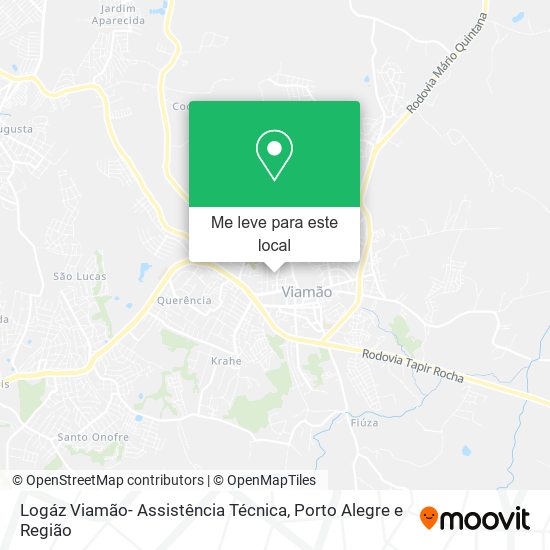 Logáz Viamão- Assistência Técnica mapa