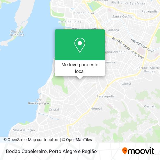 Bodão Cabelereiro mapa