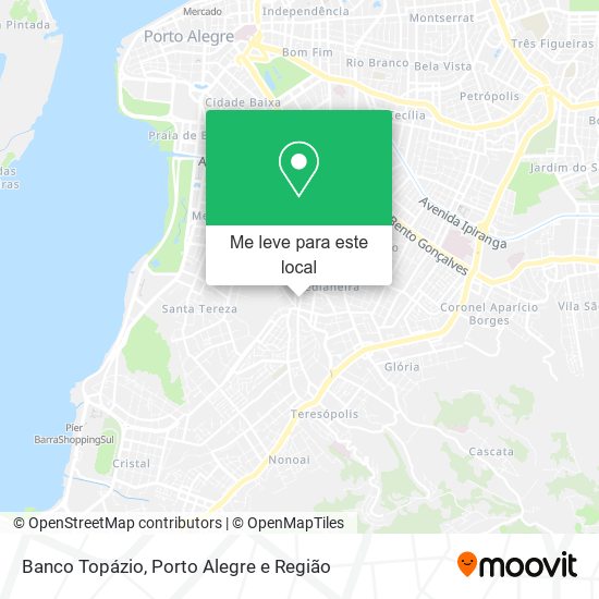 Banco Topázio mapa