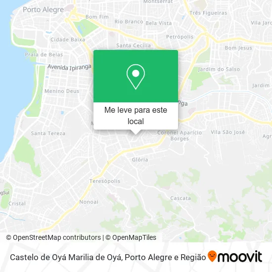 Castelo de Oyá Marilia de Oyá mapa