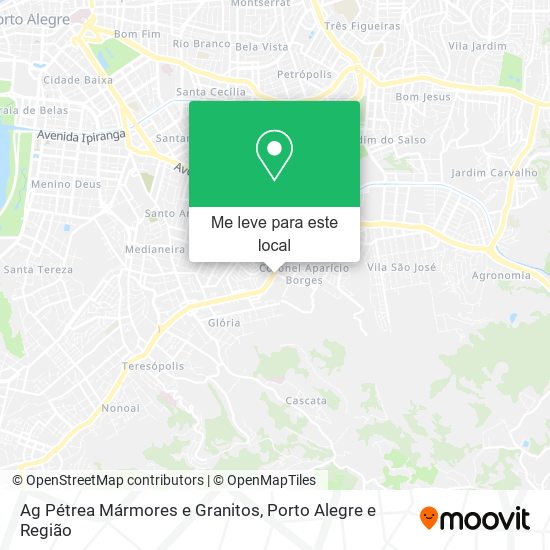 Ag Pétrea Mármores e Granitos mapa