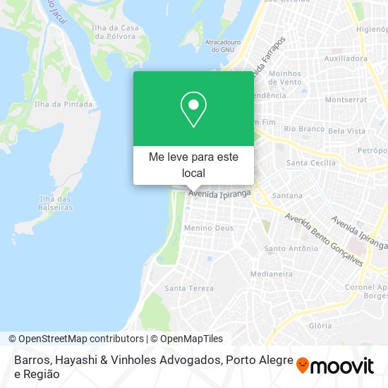 Barros, Hayashi & Vinholes Advogados mapa
