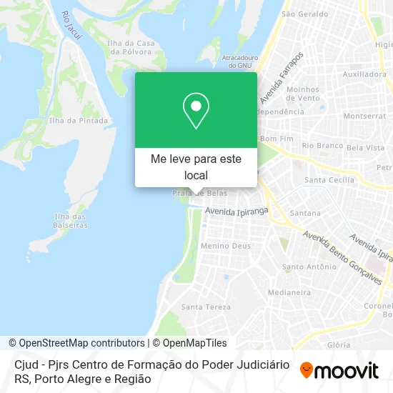 Como chegar até Cjud - Pjrs Centro de Formação do Poder Judiciário RS ...