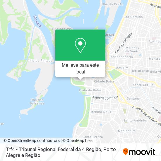 Trf4 - Tribunal Regional Federal da 4 Região mapa
