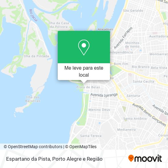 Espartano da Pista mapa