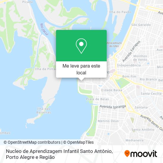 Nucleo de Aprendizagem Infantil Santo Antônio mapa