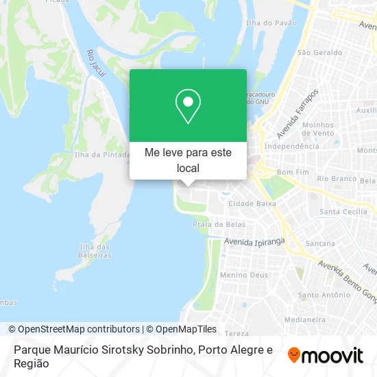 Parque Maurício Sirotsky Sobrinho mapa