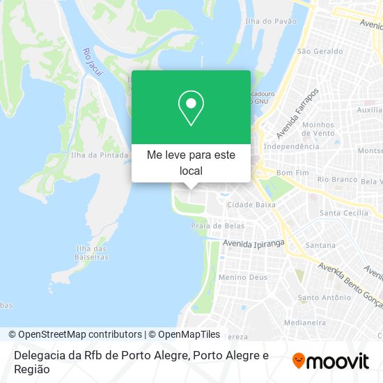 Delegacia da Rfb de Porto Alegre mapa