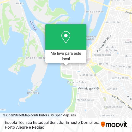 Escola Técnica Estadual Senador Ernesto Dornelles mapa