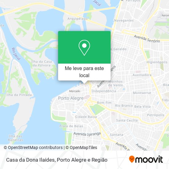 Casa da Dona Ilaídes mapa