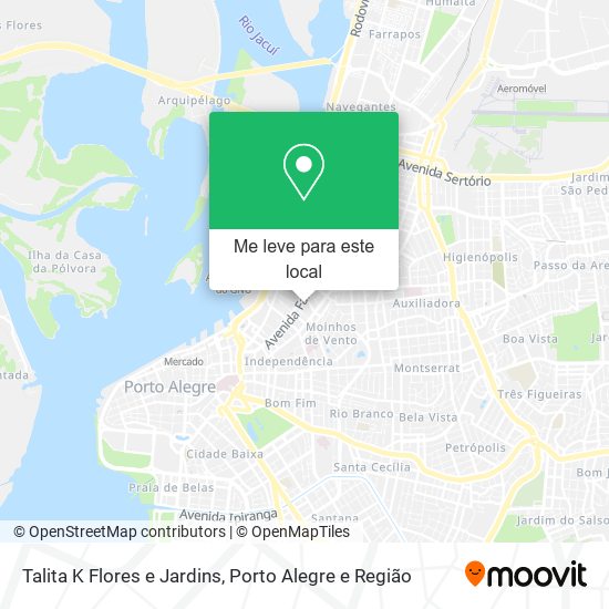 Talita K Flores e Jardins mapa
