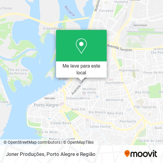 Joner Produções mapa