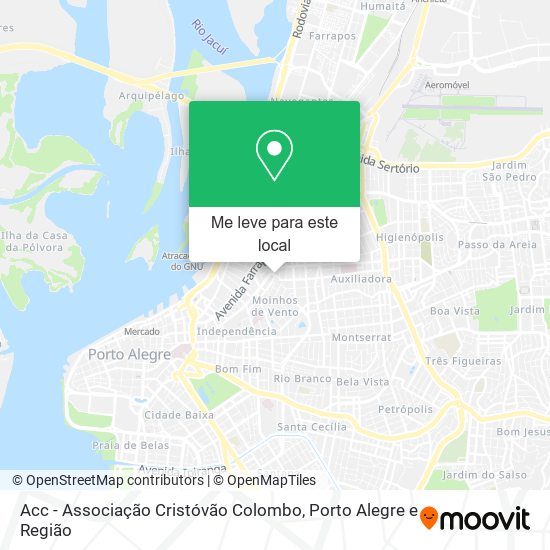 Acc - Associação Cristóvão Colombo mapa