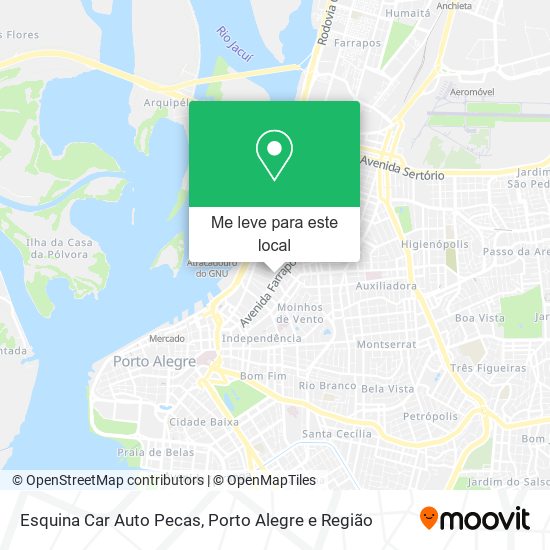 Esquina Car Auto Pecas mapa