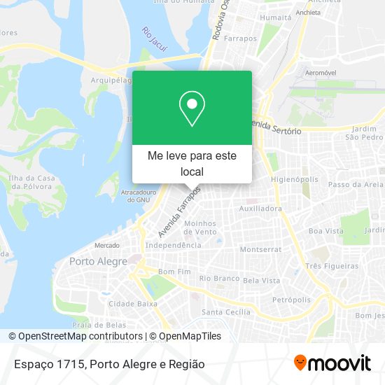 Espaço 1715 mapa