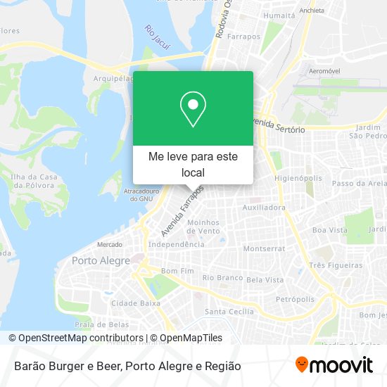 Barão Burger e Beer mapa