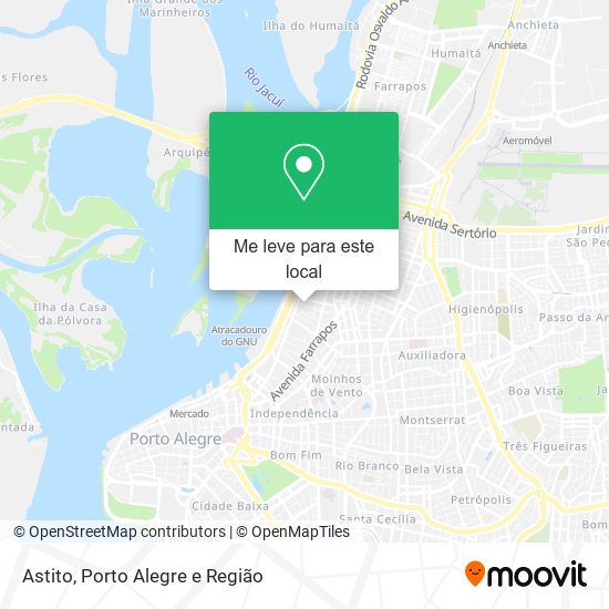 Astito mapa