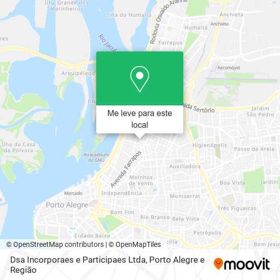 Dsa Incorporaes e Participaes Ltda mapa