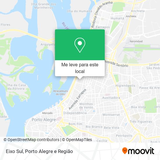 Eixo Sul mapa