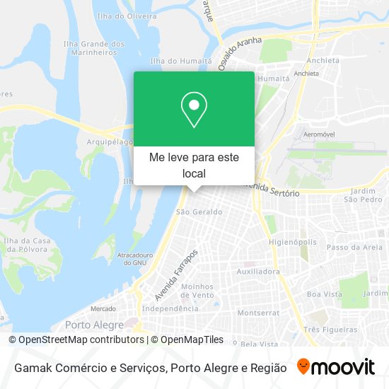 Gamak Comércio e Serviços mapa