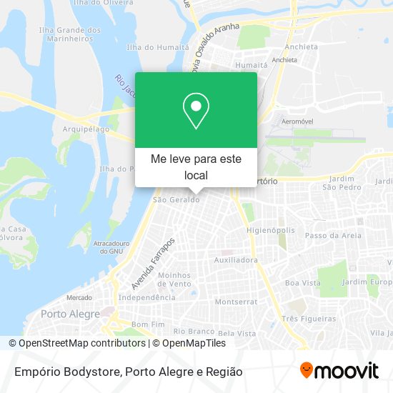 Empório Bodystore mapa