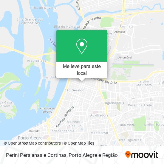 Perini Persianas e Cortinas mapa