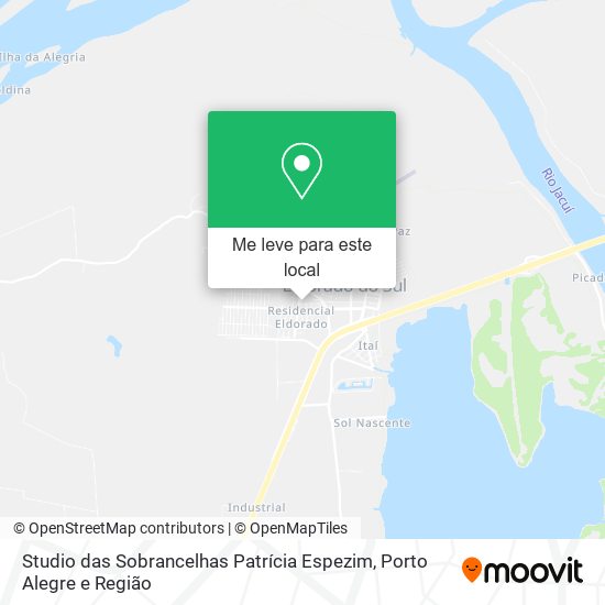 Studio das Sobrancelhas Patrícia Espezim mapa