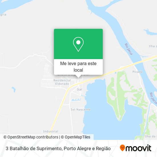3 Batalhão de Suprimento mapa