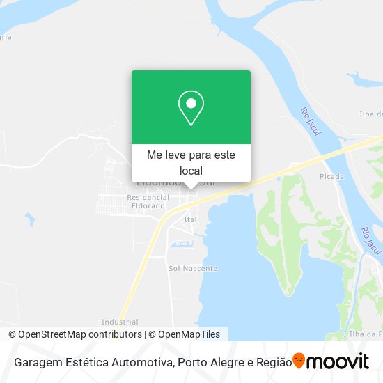 Garagem Estética Automotiva mapa