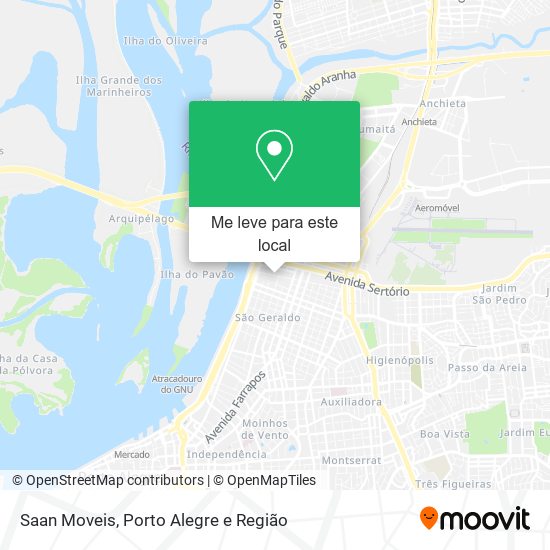 Saan Moveis mapa