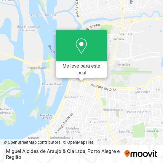 Miguel Alcides de Araujo & Cia Ltda mapa