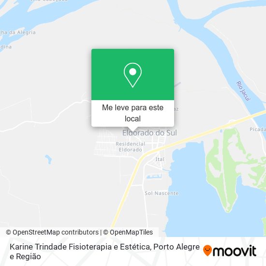 Karine Trindade Fisioterapia e Estética mapa