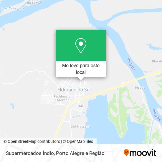 Supermercados Índio mapa