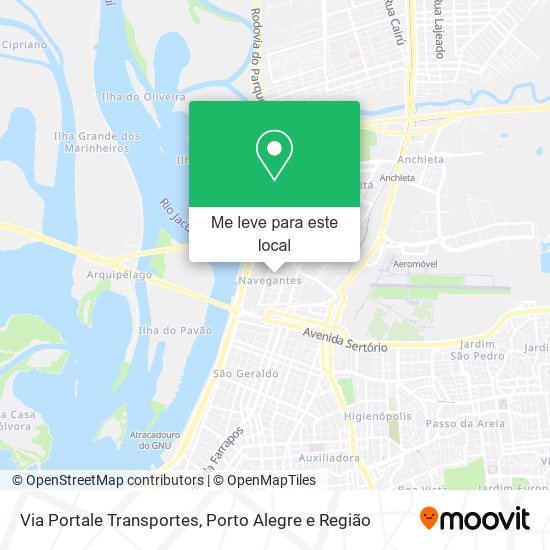 Via Portale Transportes mapa
