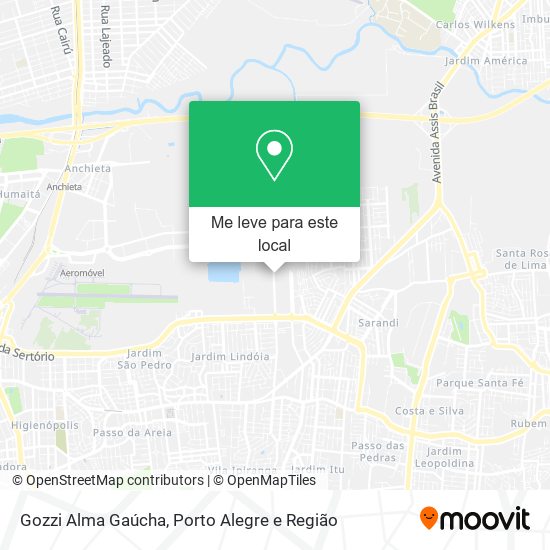 Gozzi Alma Gaúcha mapa
