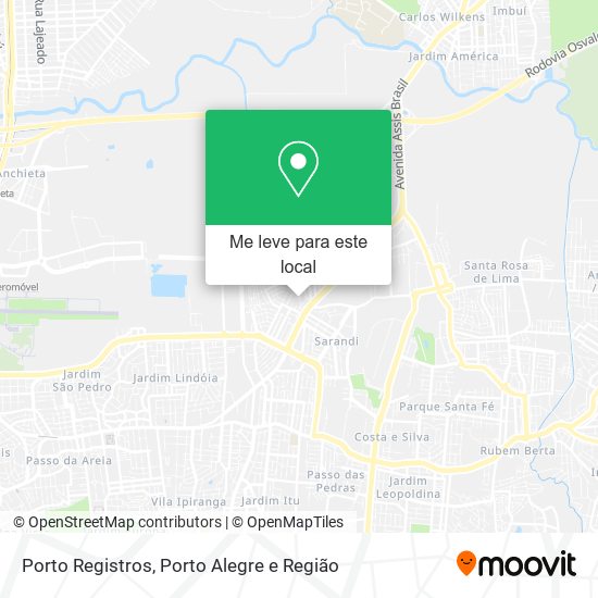 Porto Registros mapa