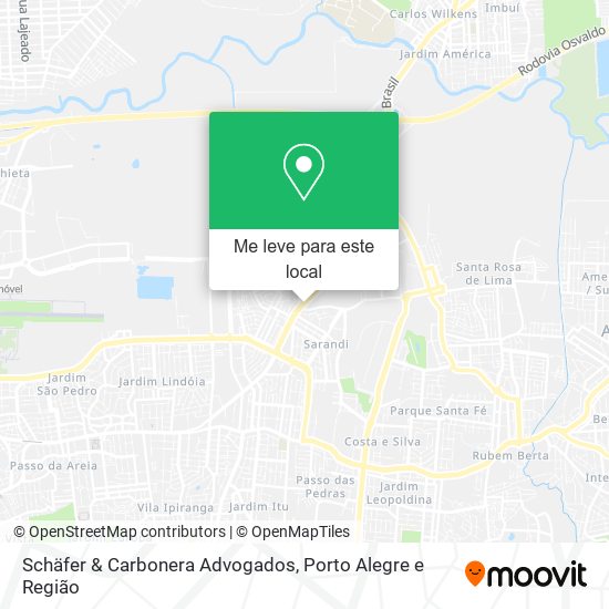 Schäfer & Carbonera Advogados mapa