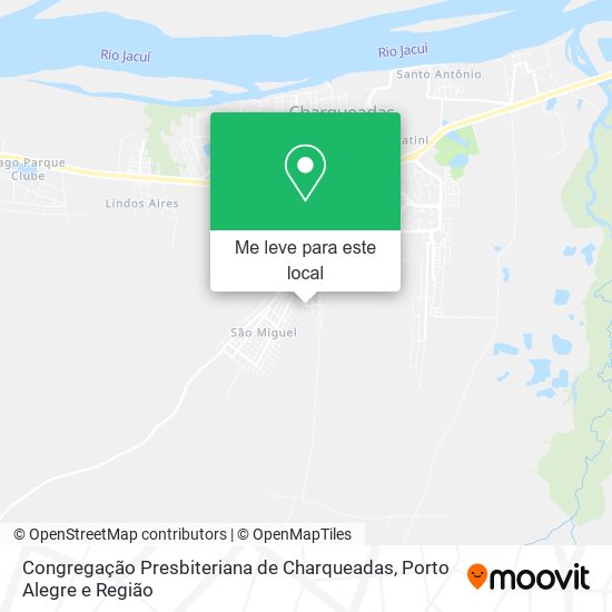 Congregação Presbiteriana de Charqueadas mapa