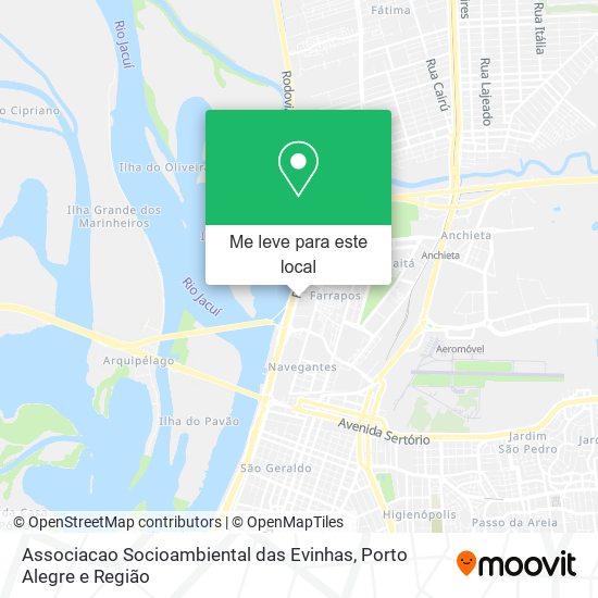 Associacao Socioambiental das Evinhas mapa